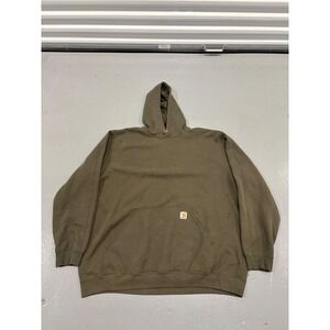 Carhartt Mens 3XL Tall Brown Original Fit Midweight Hooded Sweatshirt K121 BRN